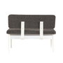 Hanah Home Banco Vina Anthracite, White - Banco de Almacenamiento Moderno de 110 cm de Ancho, Color Blanco y Antracita